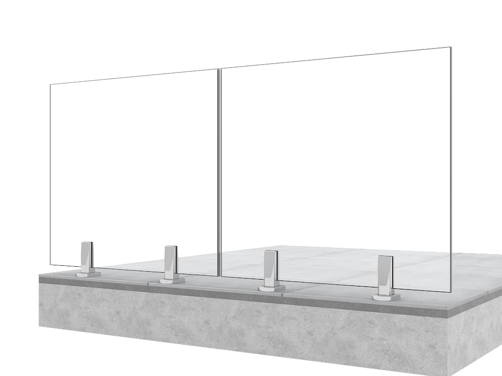 Garde-corps terrasse GLASSFIT CC-782 vue de face